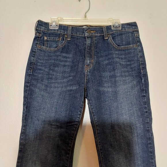 Levi's 505 Boyfriend Mid-Rise Straight Leg Crop Jeans - 12 - Great Condition - Picture 4 of 8